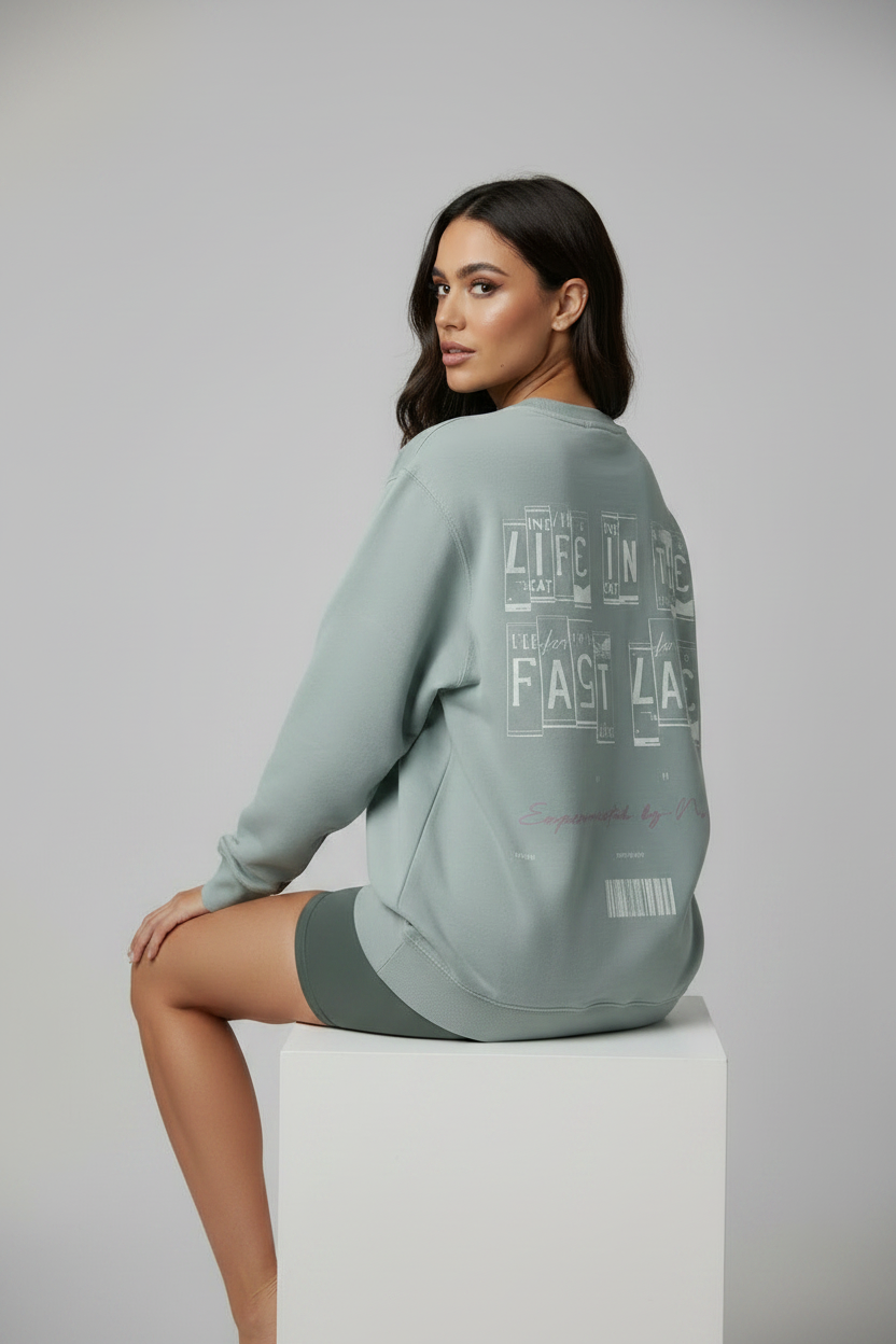 Crewneck Placas - Corte Reducido