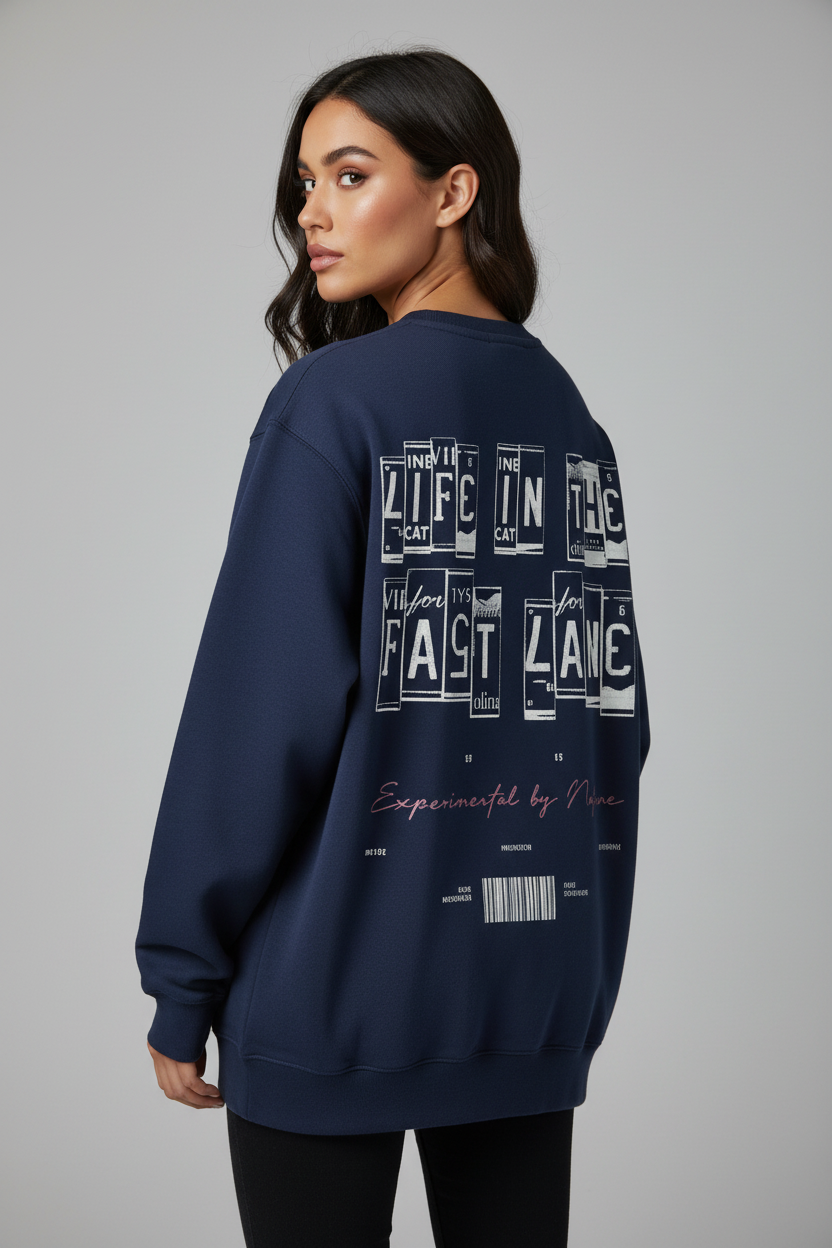 Crewneck Placas - Corte Reducido